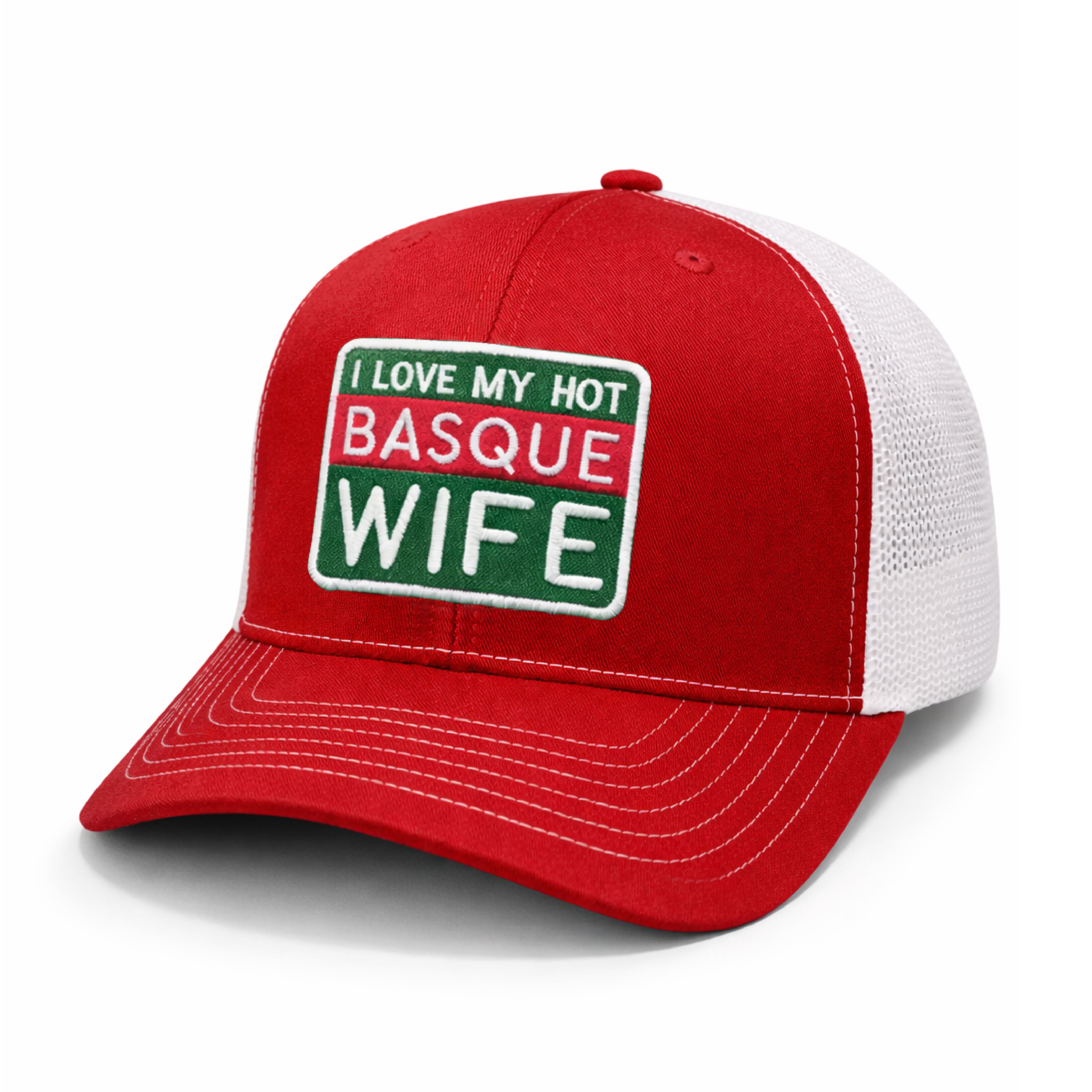 Hot Basque Wife Mesh Trucker Hat