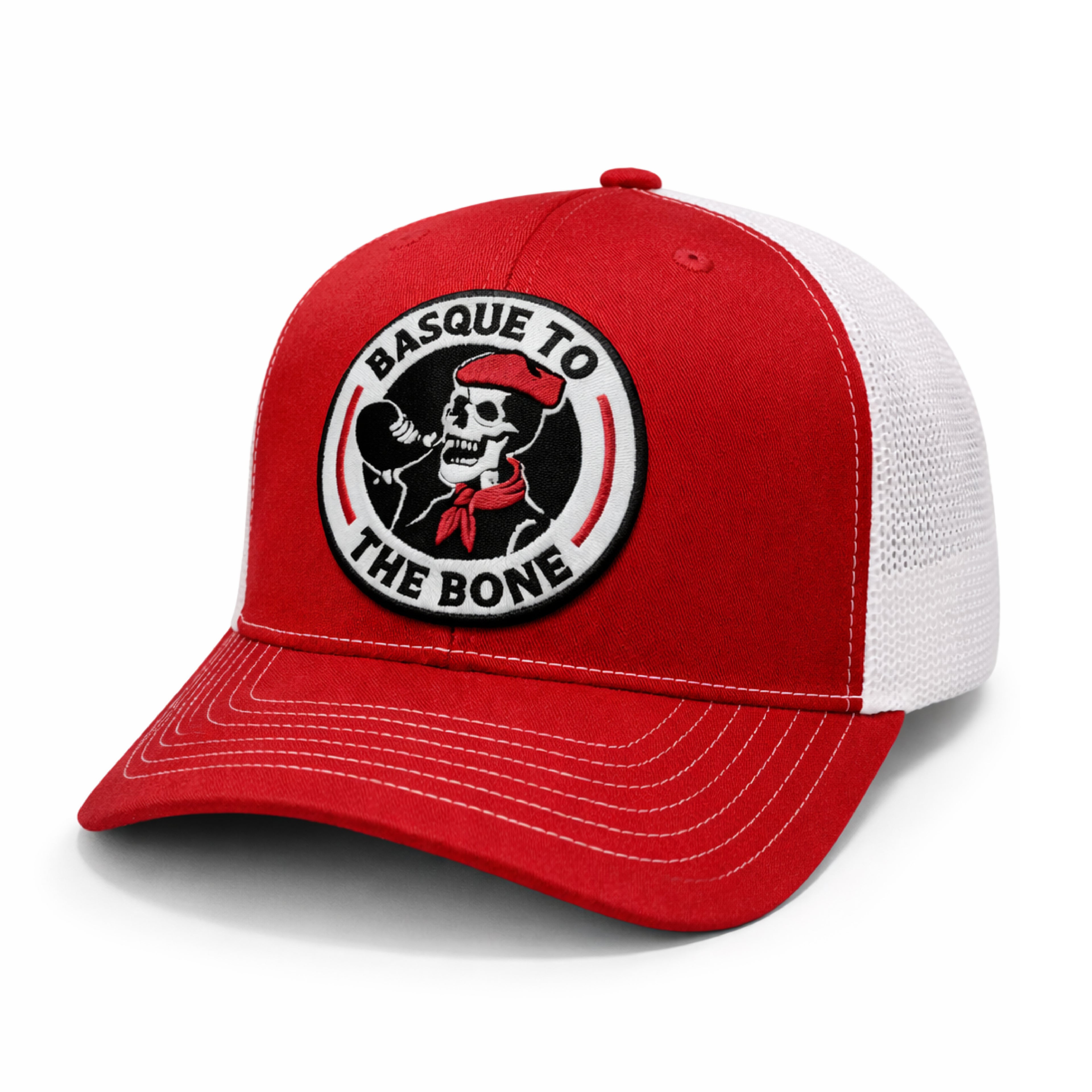 Basque To The Bone Mesh Trucker Hat