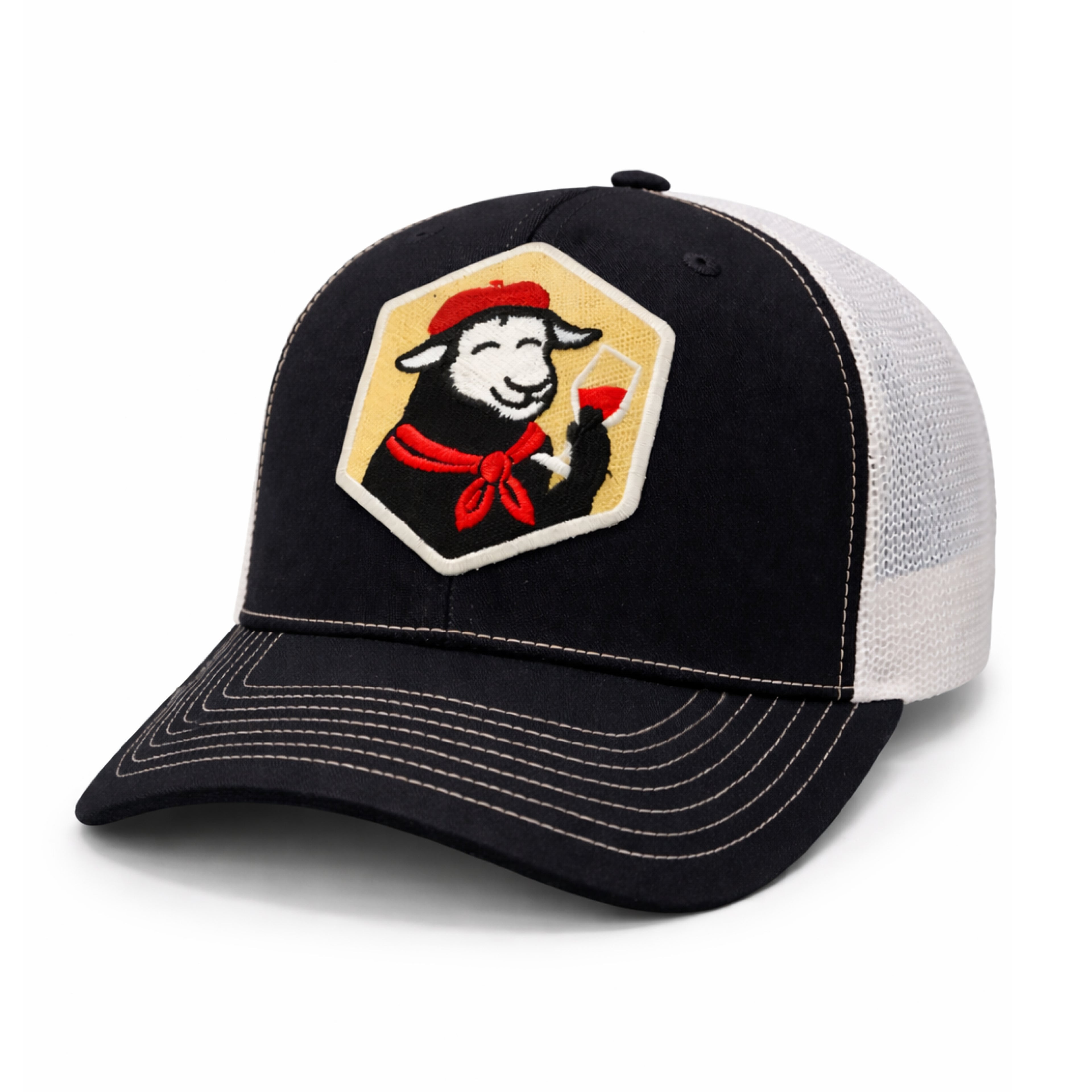 Basque Sheep Mesh Trucker Hat