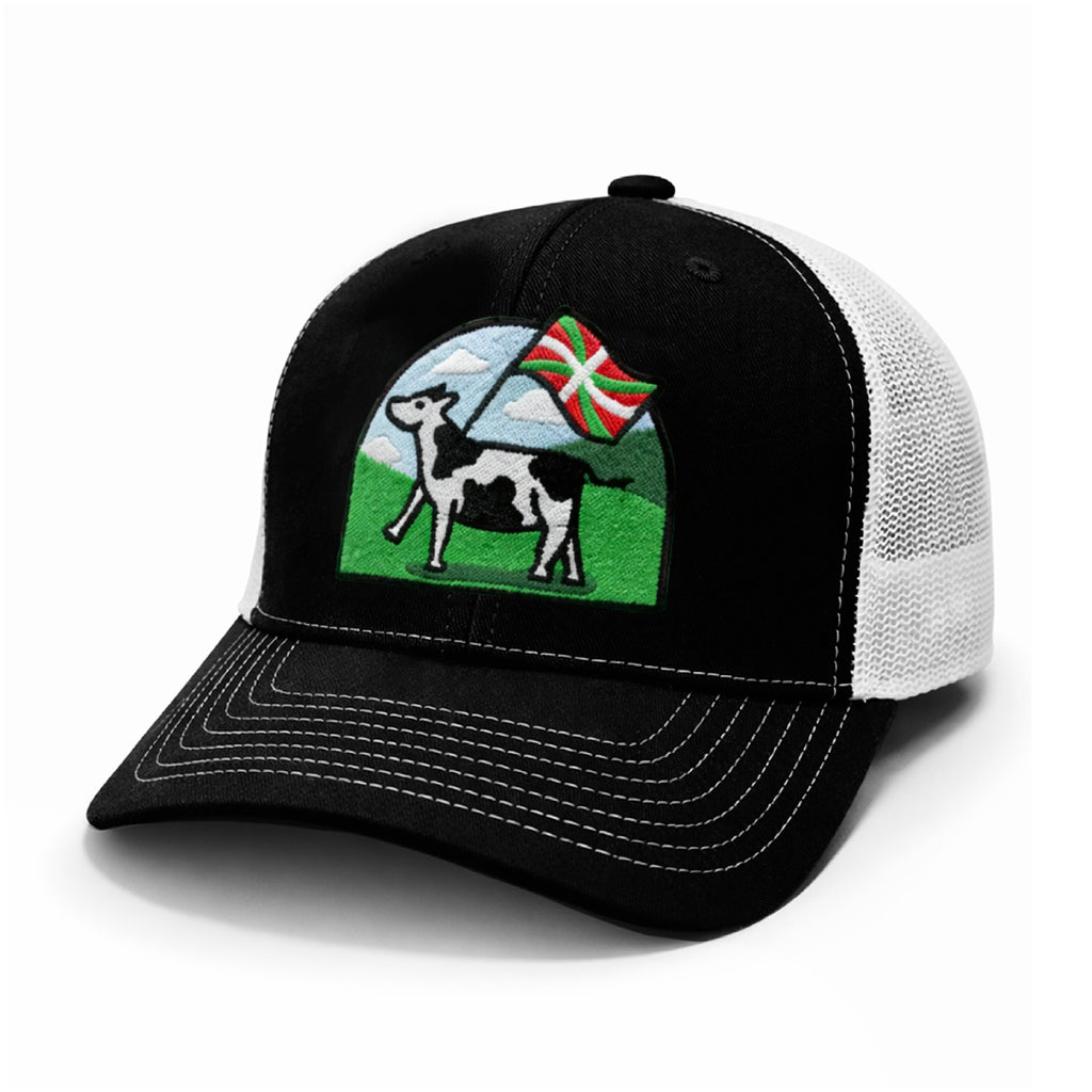 Basque Cow Mesh Trucker Hat
